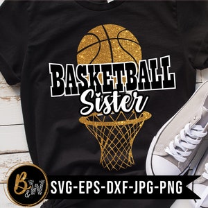 Basketball Schwester SVG, Korb Korb svg, Silhouette, Cricut svg, Schwester svg, Basketball svg, Korb Shirt, Liebe Basketball svg