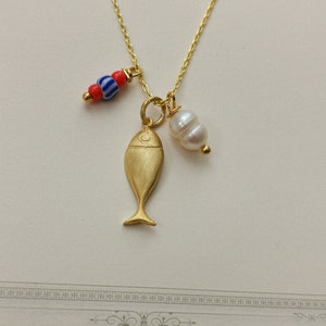 925 Sterling Silver Tiny Fish Necklace, Pisces Pendant, Summer Necklace, Koi Fish Charm, Carp Fish Necklace, Gift for Her