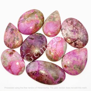 Natuurlijk roze kobalt cabochon veel, edelsteen sieraden - kobalt losse cabochon - multi-sieraden maken steen - top roze kobalt losse edelsteen veel