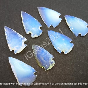 Opalite Arrowhead, Opalite Spearhead, Opalite Arrowhead - Arrowhead for Wire wrapping Jewelry, Opalite Arrows for pendant, DIY jewelry