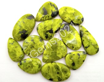 Rare AAA Lizardite Cabochon lot, Lizardite gemstone Jewelry - Lizardite - Lizardite Gemstone - Multi Jewelry Making Stone, Loose Gemstone