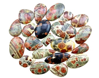 Natural PEANUT OBSIDIAN Cabochon lot, gemstone Jewelry - Peanut Obsidian cabochon - Gemstones - Multi Jewelry Making Stone, Loose Gemstone