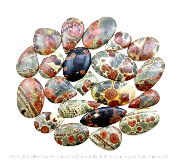 Natural PEANUT OBSIDIAN Cabochon lot, gemstone Jewelry - Peanut Obsidian cabochon - Gemstones - Multi Jewelry Making Stone, Loose Gemstone