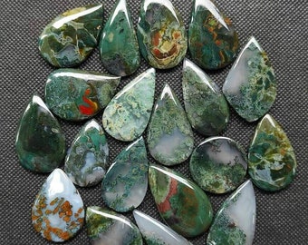 36x23x6mm 46.40 Carat Moss Agate,Natural Moss Agate,Gemstone,Agate Stone,Agate Cabochon,Designing Agate,Jewellery Making,Loose Stone,Cabs
