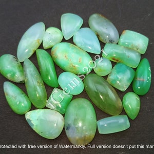Natural Green Chrysoprase Gemstone Cabochon - Chrysoprase for jewelry- Chrysoprase Cabochon - Multi Jewelry Making Stone, Loose Gemstone