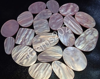 Natürliche Rosa Muschel Edelstein Cabochon - Rosa Muschel gesichert Doublette Schmuck - Cabochon - Muschel - Multi Schmuck Stein, lose Edelstein