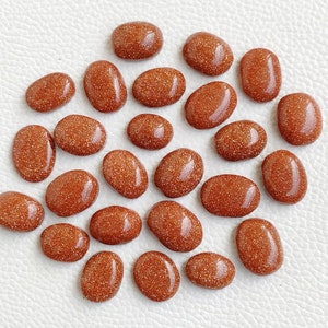 Goldstone/Sandstone gemstone Cabochon - Goldstone Jewelry - Golden sandstone cabochon - Man-made - Jewelry Making Stone, Loose Gemstone