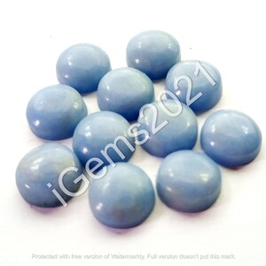5 x 5 mm tot 15 x 15 mm angeliet ronde cabochon, edelsteen sieraden - plaksteen - angeliet mm rond - sieraden maken mm steen - losse edelsteen mm