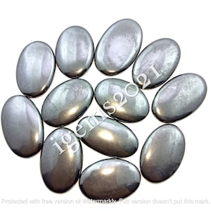 Natural Hematite Cabochon Gemstone, Hematite Stone - Hematite Cabochon - Hematite Gemstone - Multi jewelry making stone - loose Gemstone lot
