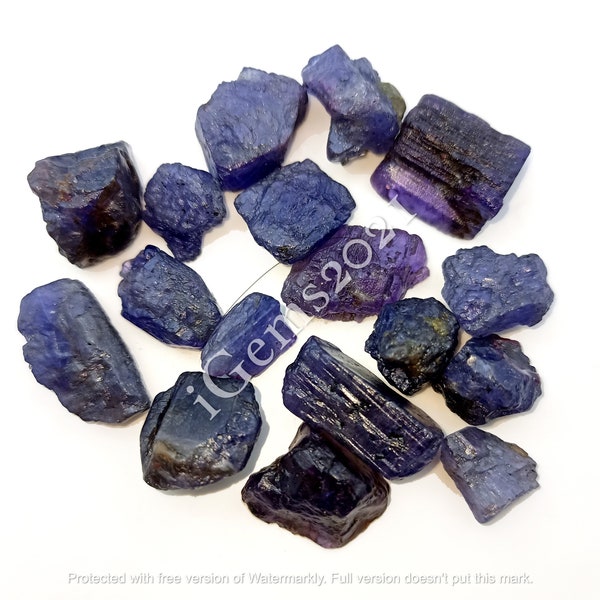 Natural Tanzanite Raw Gemstone lot, gemstone Jewelry - Raw Tanzanite Loose cabochon - Tanzanite - Multi Jewelry Making Stone, Loose Gemstone