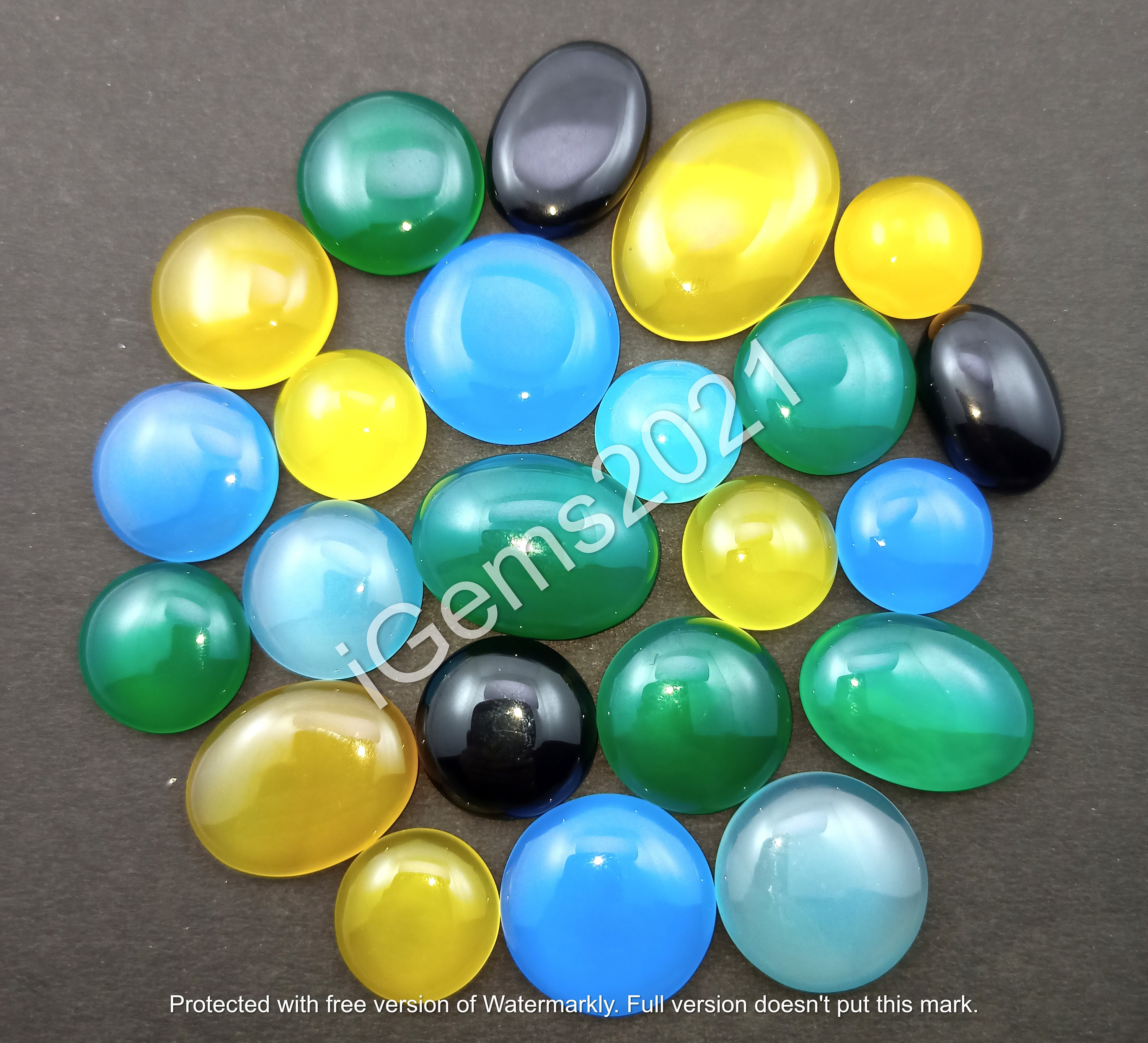 Natural Multi Color Onyx Gemstone Cabochon, Multy Onyx Jewelry - onyx cabochon - onyx Gemstone - Multi Jewelry Making Stone, Loose Gemstone