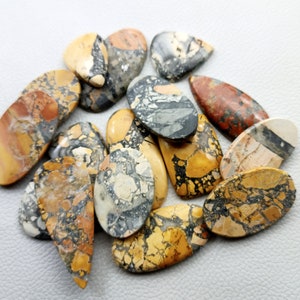 Naturlig Maligano Jaspis ädelsten Cabochon, Maligano Jaspis smycken - Malinga jaspis - Multi smycketillverkningssten, Malinga Loose Gemstone Lot bild 5