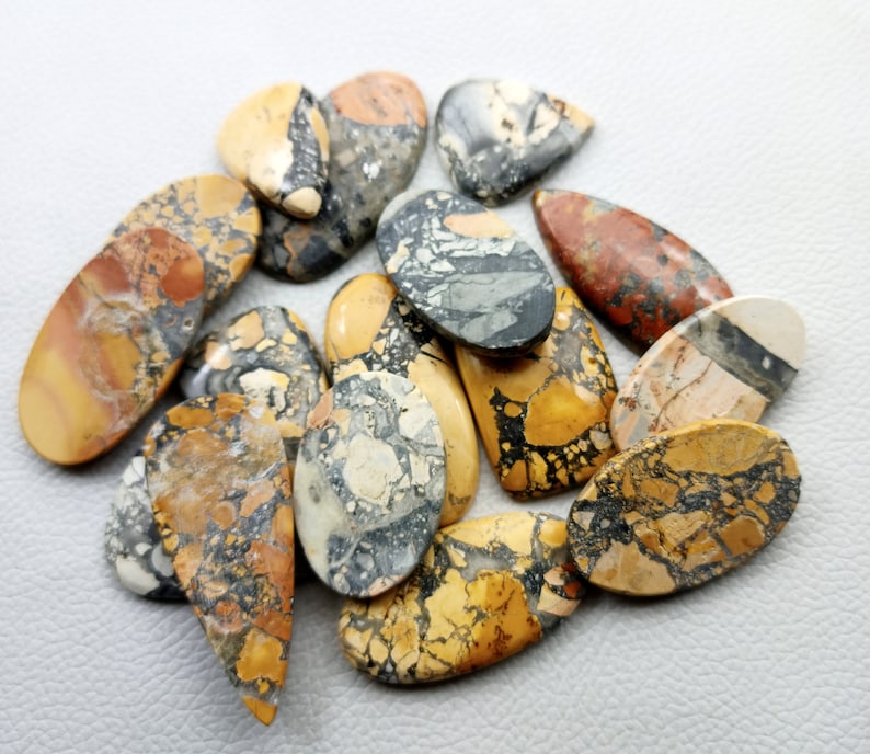Naturlig Maligano Jaspis ädelsten Cabochon, Maligano Jaspis smycken - Malinga jaspis - Multi smycketillverkningssten, Malinga Loose Gemstone Lot bild 5
