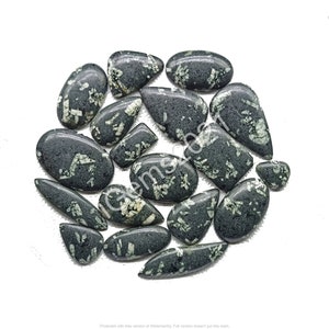 Cabochão de pedra preciosa natural escrita chinesa - Cabochão de pedra de escrita chinesa - Rocha de escrita chinesa - Pedra para fazer joias, Pedra preciosa solta