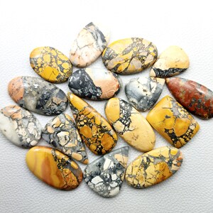 Naturlig Maligano Jaspis ädelsten Cabochon, Maligano Jaspis smycken - Malinga jaspis - Multi smycketillverkningssten, Malinga Loose Gemstone Lot bild 2