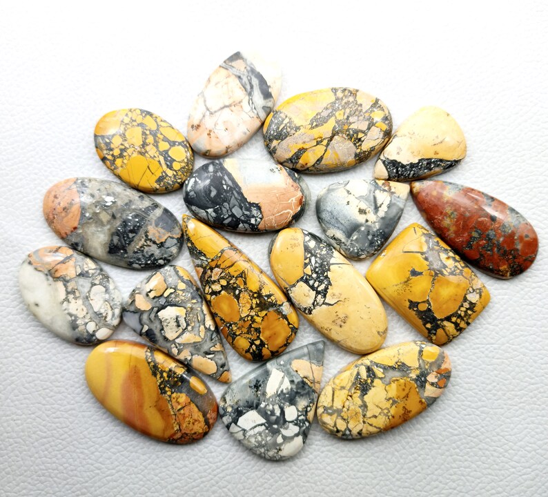 Naturlig Maligano Jaspis ädelsten Cabochon, Maligano Jaspis smycken - Malinga jaspis - Multi smycketillverkningssten, Malinga Loose Gemstone Lot bild 2