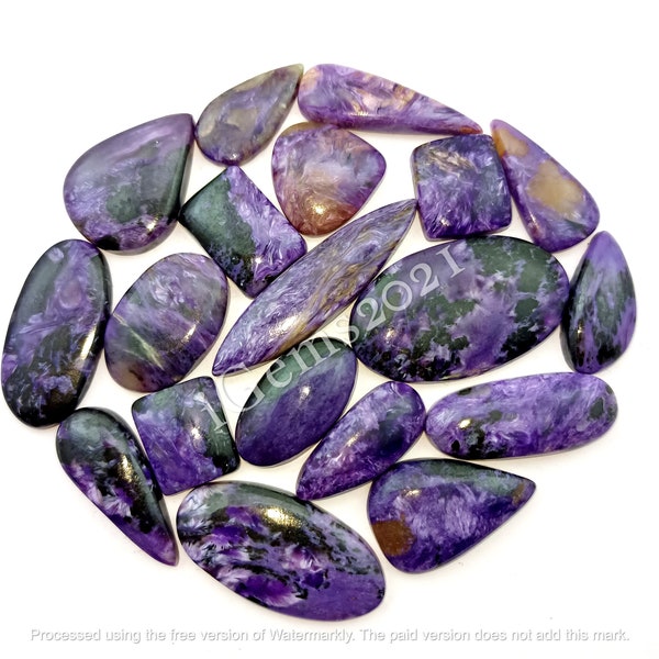 Natural Purple Charoite Gemstone, Charoite Cabochon Lot,  Charoite Cabochon, AAA Charolite loose stone Lot Charoite Gemstone Wholesale lot