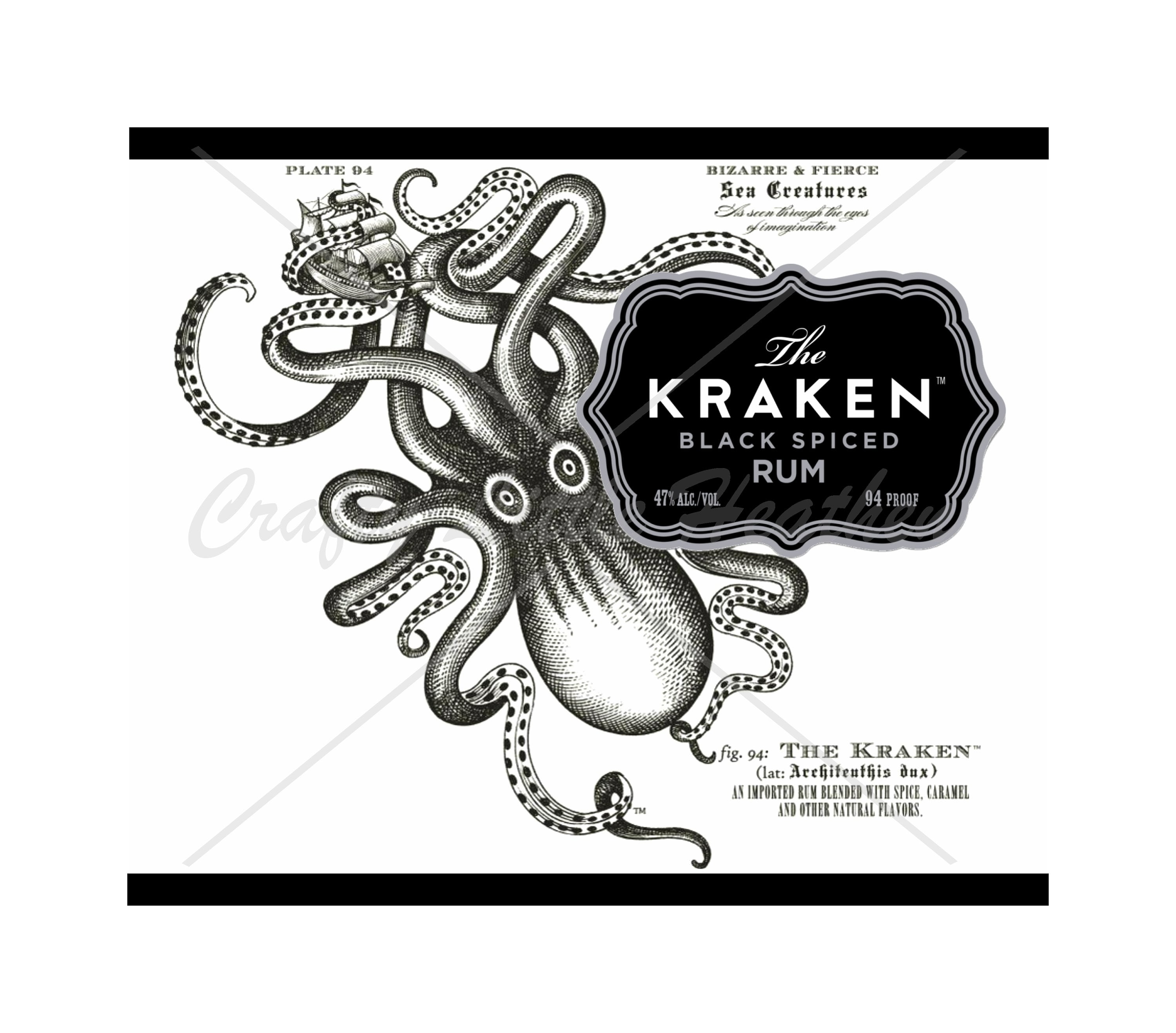 Kraken Rum - Etsy