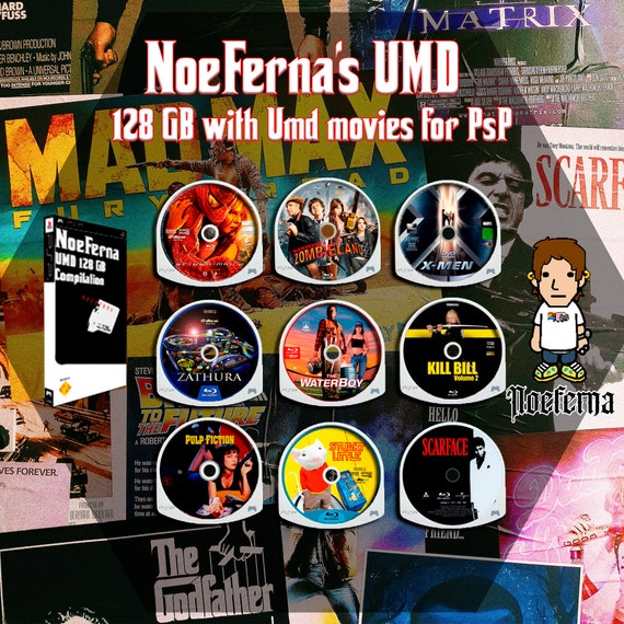 128gb Memory With UMD Movies for PSP 100020003000 Noeferna Etsy UK