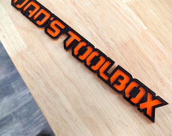 Dad's Toolbox Emblem - Multiple Colors Available