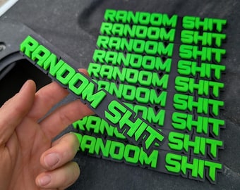 Complete Toolbox Label Kit (Random Shit Emblem x10) - Economy - Multiple Color Choices