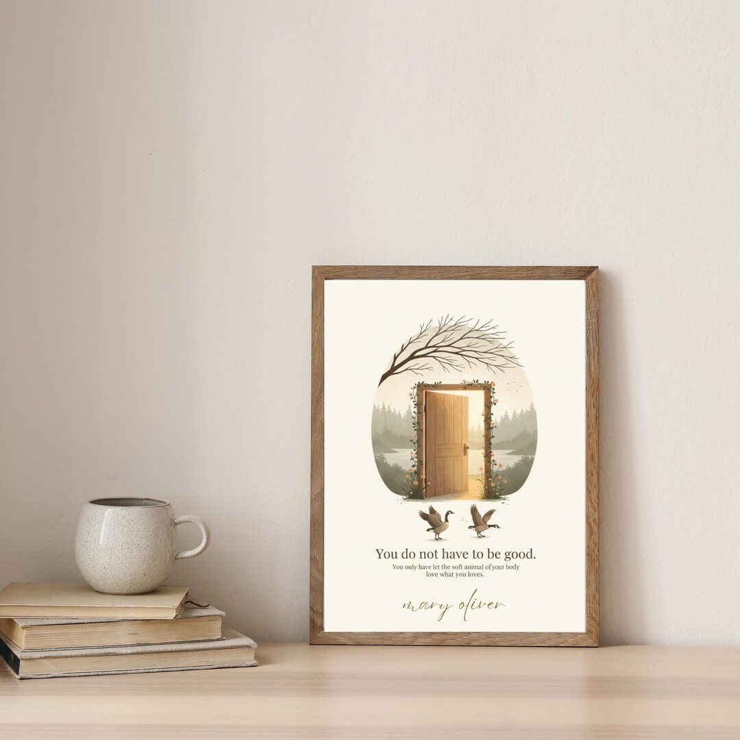 Writers Door" Mary Oliver Inspired Print - Digital Wall Art Collection ...