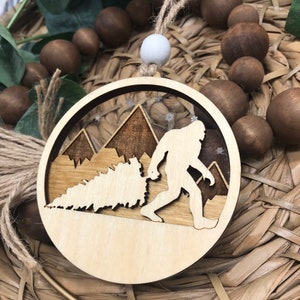 Bigfoot Christmas Ornament, Bigfoot Decoration, Cryptid Ornament, Sasquatch, Pacific Northwest, PNW