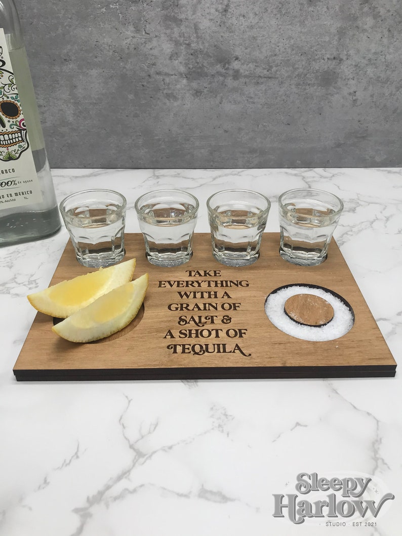 Tequila Shot Flight Tray Tequila Shots Shot Tray Flight Etsy