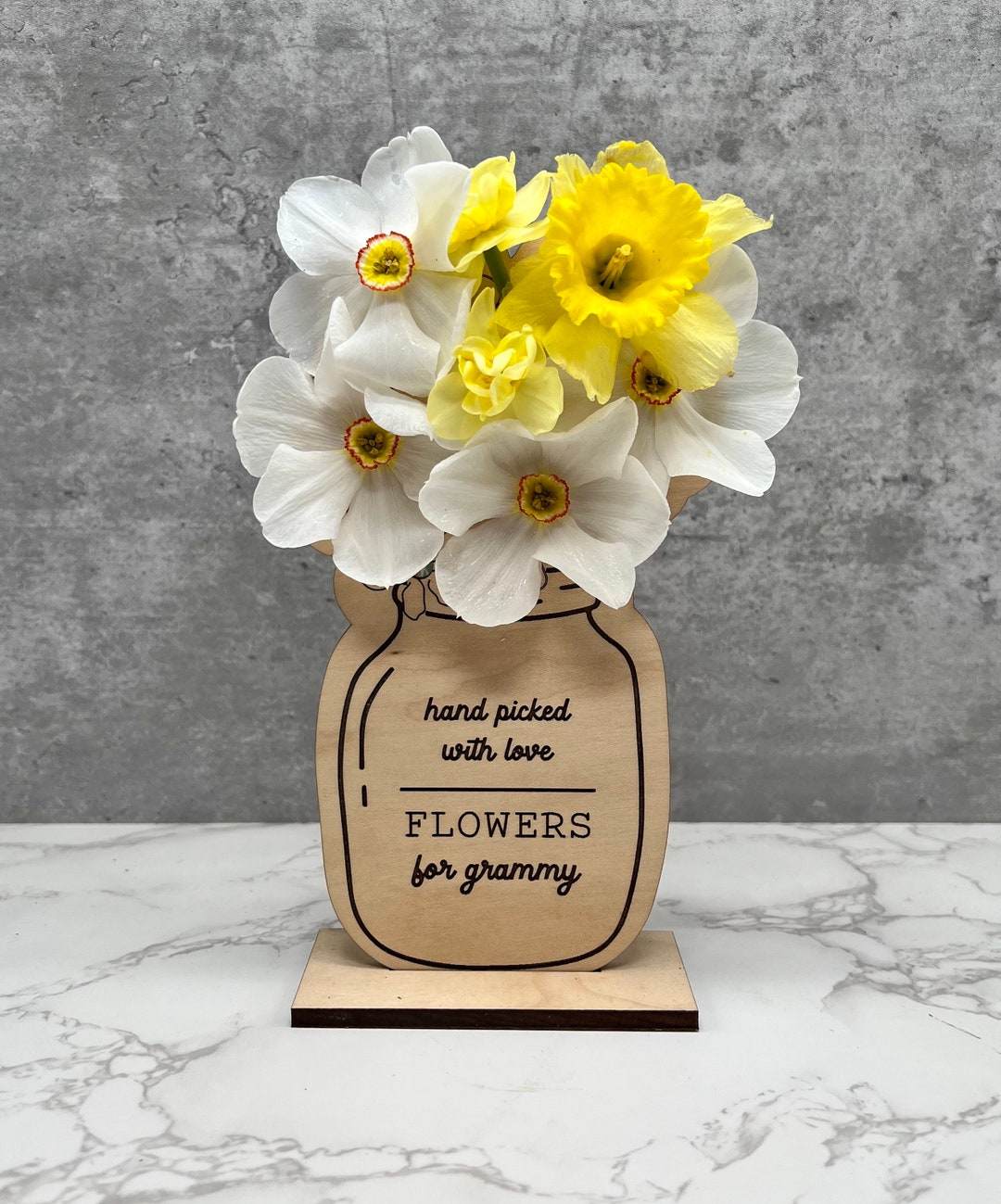 Picked for Mommy Flower Stand, Mothers Day Gift, Mommy Flowers, Flower
