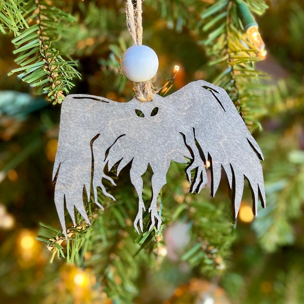 Mothman Christmas Ornament, Moth-man Decoration, Cryptid Ornament, Scary, Point Pleasant WV