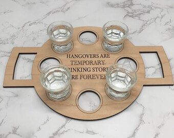 Shot Flight Tray, Shots, Shot Tray, Flight Tray, Wedding Gift, Housewarming Gift, Party Tray, Bachelorette Party, Bachelor Party Drink