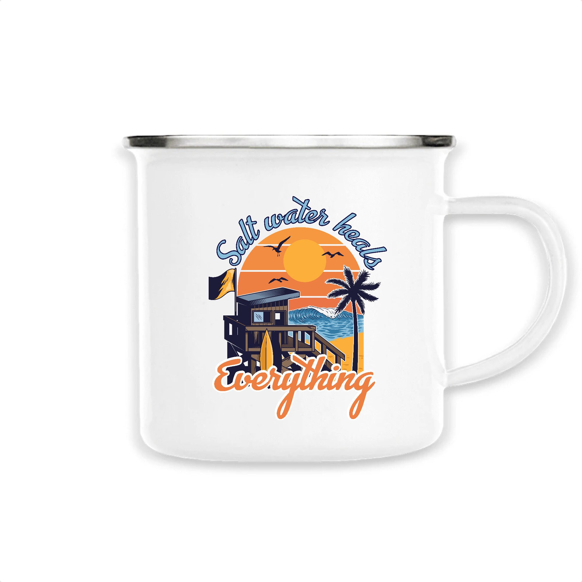 Mug Émaillé Salt Water Heals Everyfing