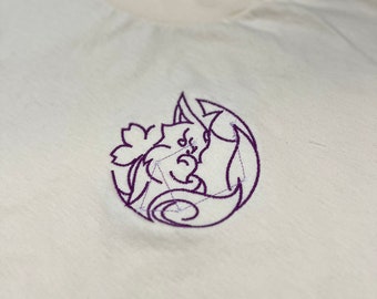 Genshin Constellation Embroidered Top left Chest T-Shirt