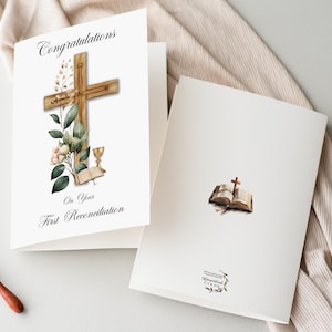 Prima Riconciliazione Carta Stampabile, Carta Riconciliazione Cristiana, Carta Sacramento Cristiano Stampabile, Solo file digitale
