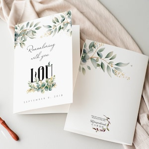 Carte personnalisée en souvenir de sympathie, carte de célébration de la vie, carte d'anniversaire de décès, carte numérique personnalisée