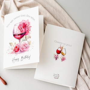 Envejeces mejor que el buen vino, tarjeta para amantes del vino, para mujer, dulce tarjeta de envejecimiento, archivo digital, DESCARGA INSTANTÁNEA