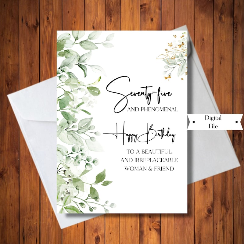 Funny 75th Birthday Cards - Etsy