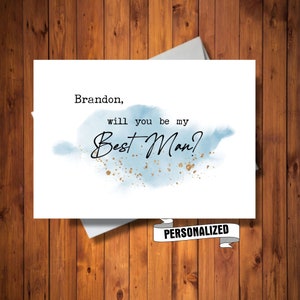 Cartão de padrinho personalizado, cartão de festa de casamento, você será meu padrinho, cartão digital personalizado