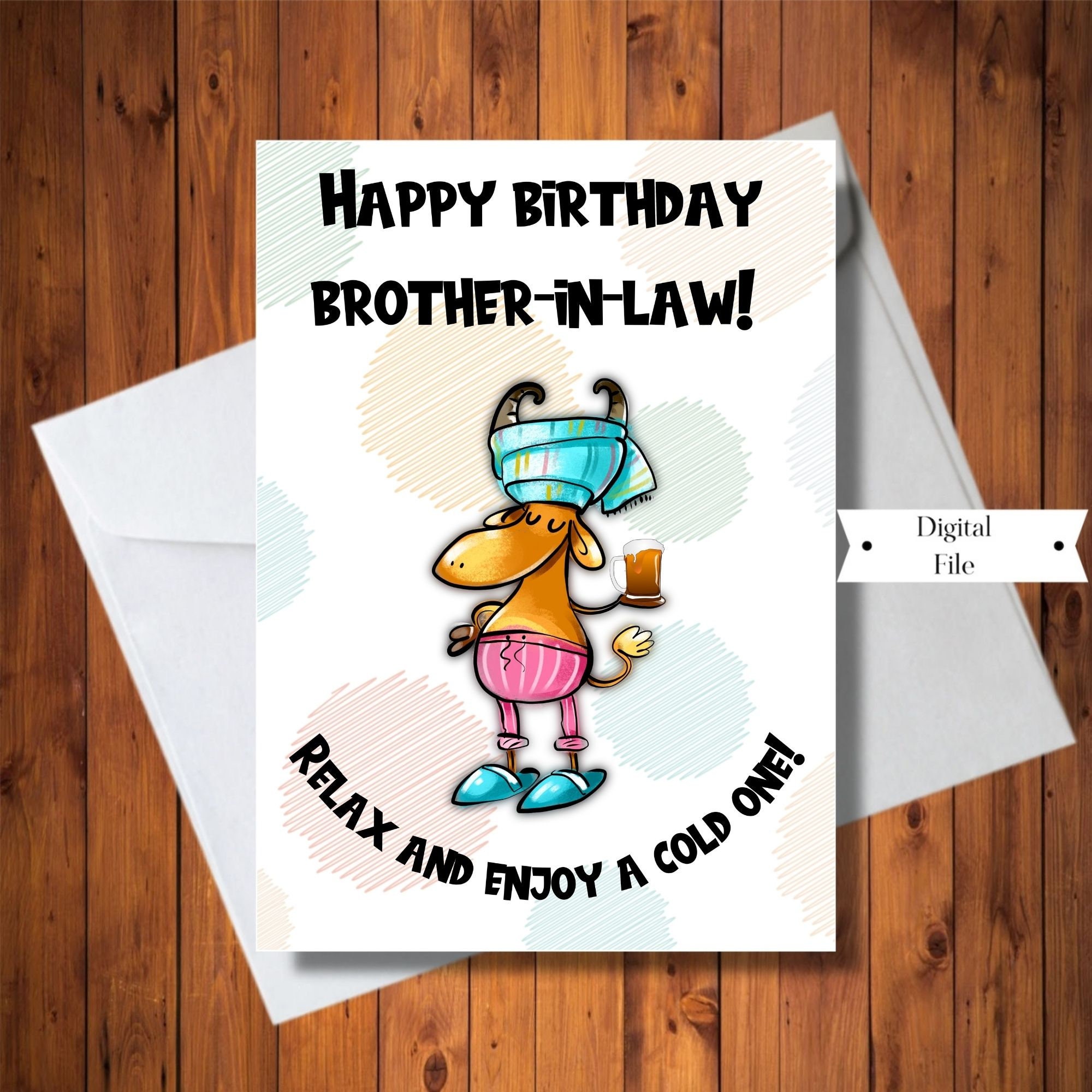 Funny Moose Birthday Card for Brother-in-law Beer Lovers - Etsy Funny Moose Birthday Card for Brother-in-law Beer Lovers - Etsy