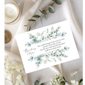 Memorial Sympathy Anniversary Card, Remembering With You, Anniversary of Death, Birthday, Father's Day Thinking of You card, Digital File