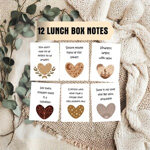 Kids Lunchbox Notes, Positivity Cards, Mindfulness Quotes (Instant Download)