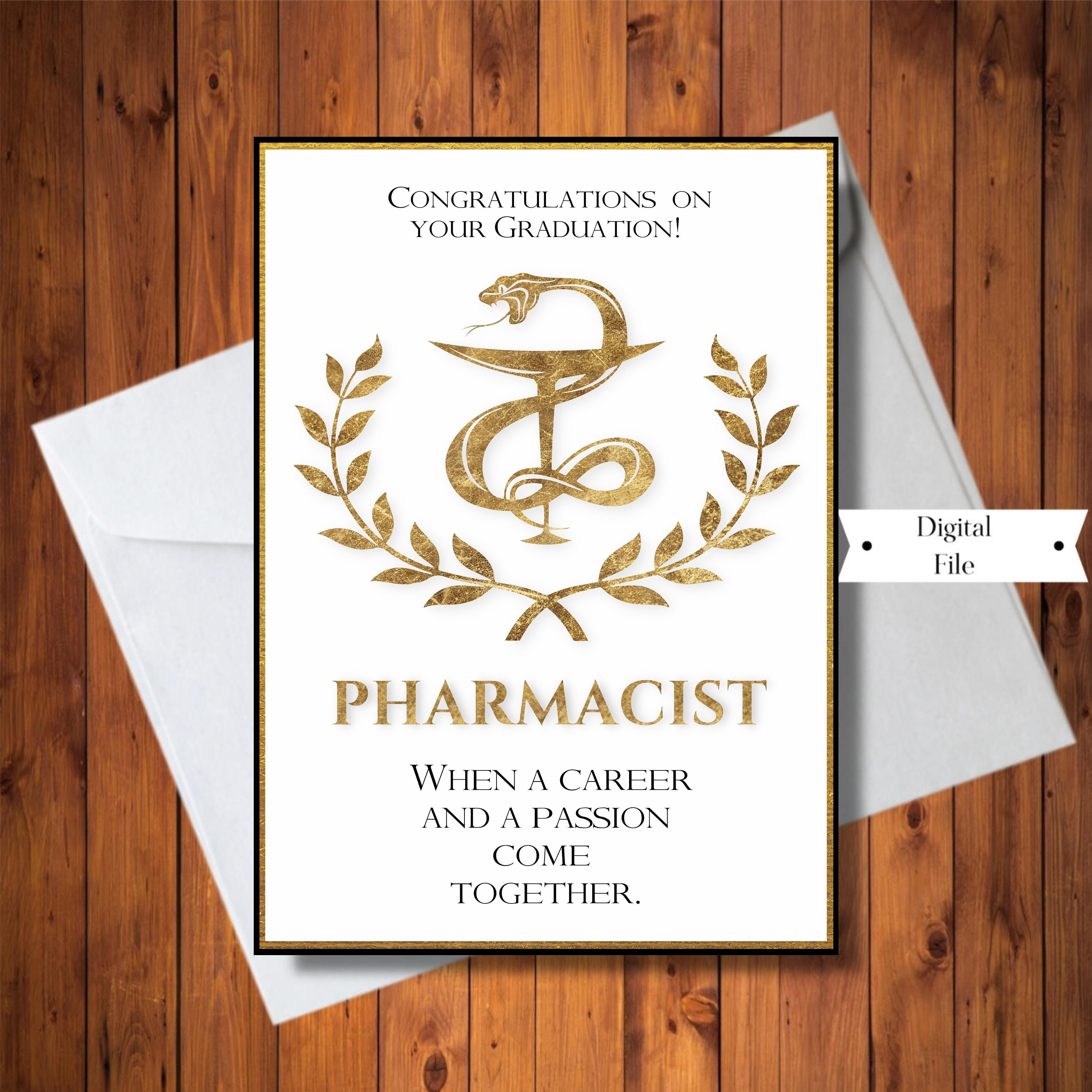 Graduation Card for Pharmacist , Congratulations Graduation Card