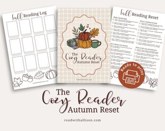 The Cozy Reader’s Autumn Reset | 17 Page Printable Fall Reading Challenge Bundle PDF