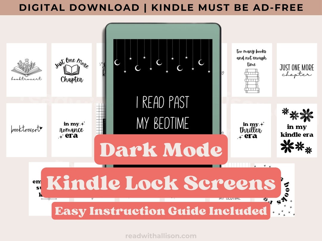 35 Readymade .epub Kindle Lock Screens, Kindle Wallpaper, Kindle