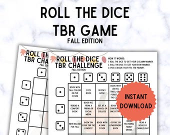 Fall Reading Challenge Game: Booktok TBR Printable (Digital Download)