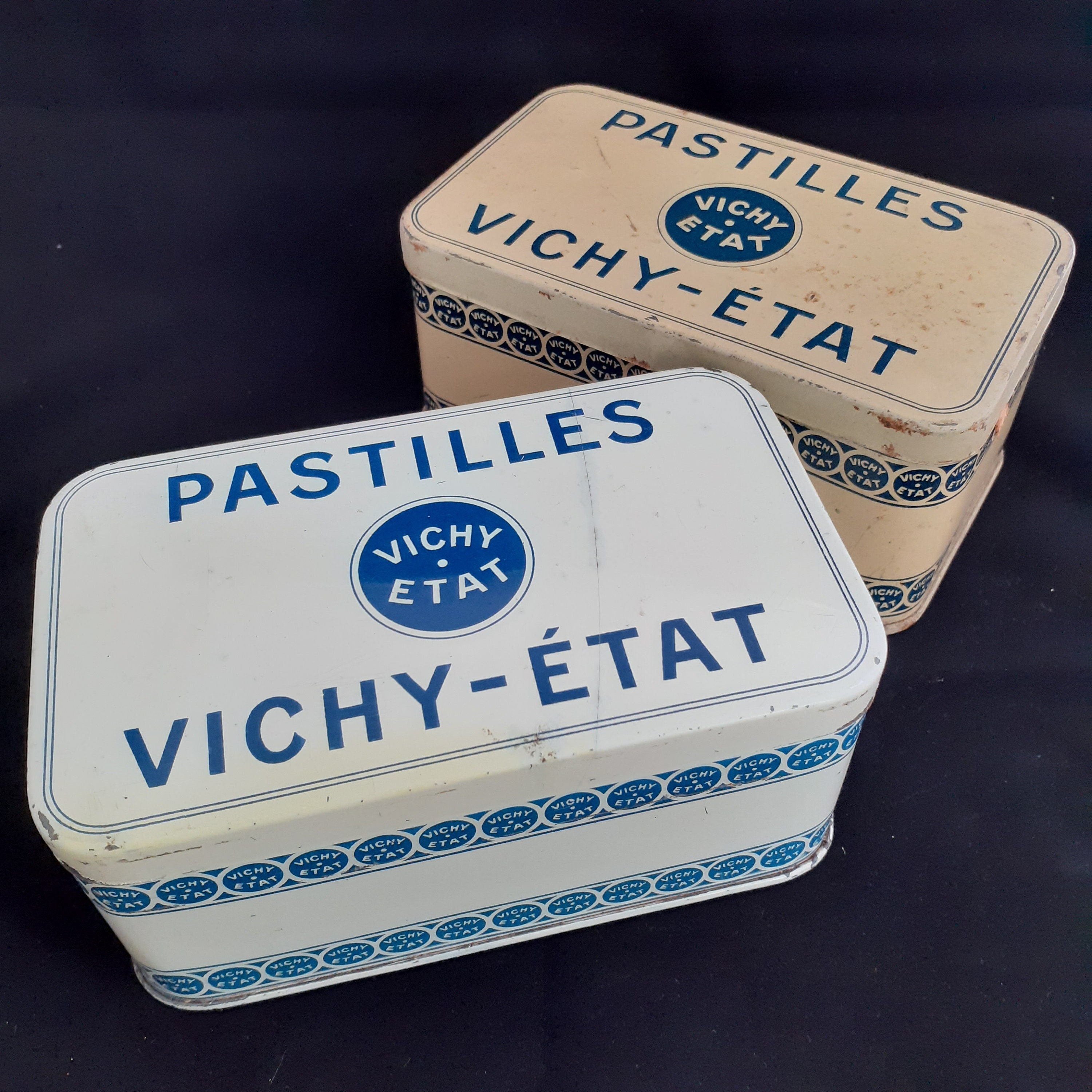 Boîtes en Métal Pastilles Vichy' Vintage | 1950