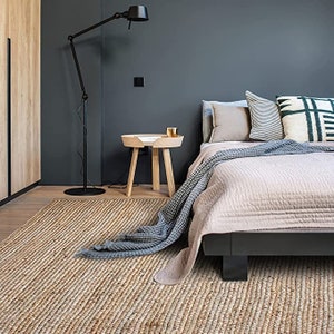 Natural Fiber jute Rug, Area Rug, rugs for bedroom aesthetic, Custom Size jute Rug,  Rug, Boho Rug , rag rug, woven rug, halloween rug