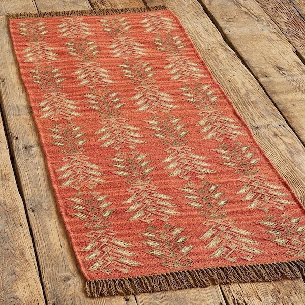 Handmade Wool Jute Kilim Rug, Handwoven Wool Jute Rug, Boho Décor Rug, Kilim Jute Rug, Flatweave Rug, Bohemian Rug, Indian Dhurrie Rug