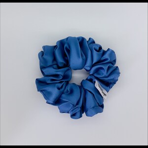 Petite Size Scrunchie- The Aurora- Blue Satin