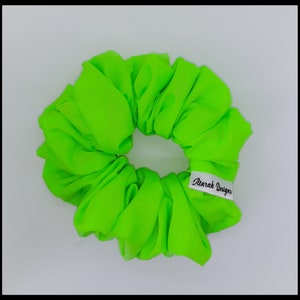 Petite Size Scrunchie- The Michelle - Neon Green